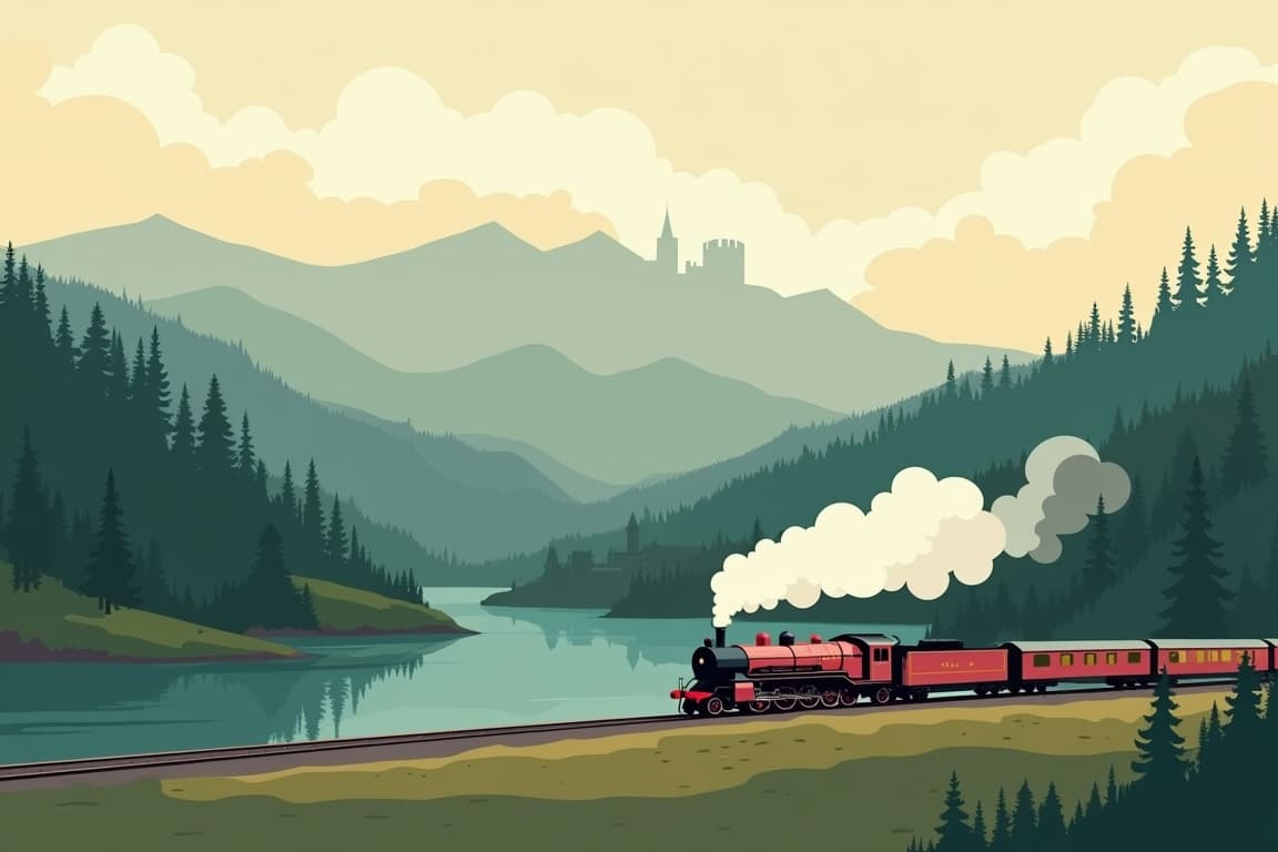 Illustration of Scotland Train Explorer