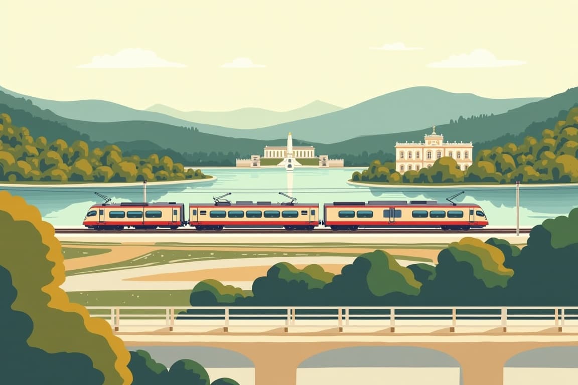 Illustration of Sisi - an imperial train tour