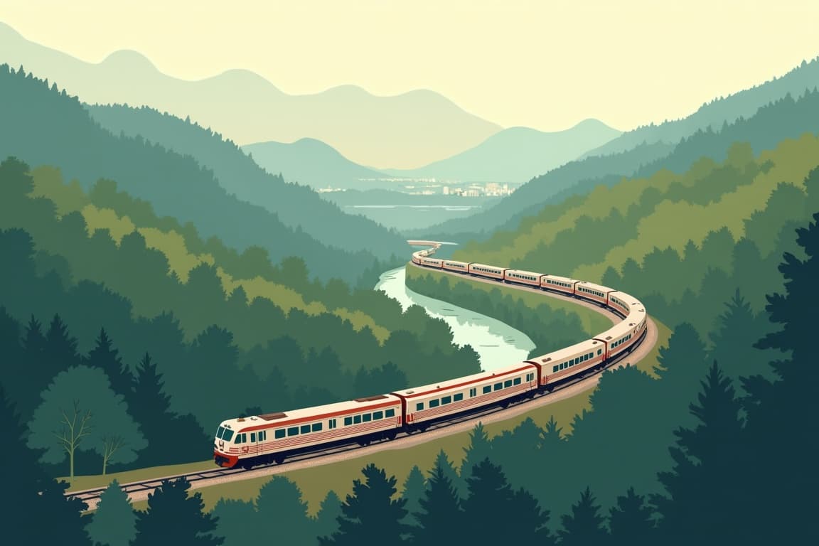 Illustration of Smoky Mountain Rail Adventure
