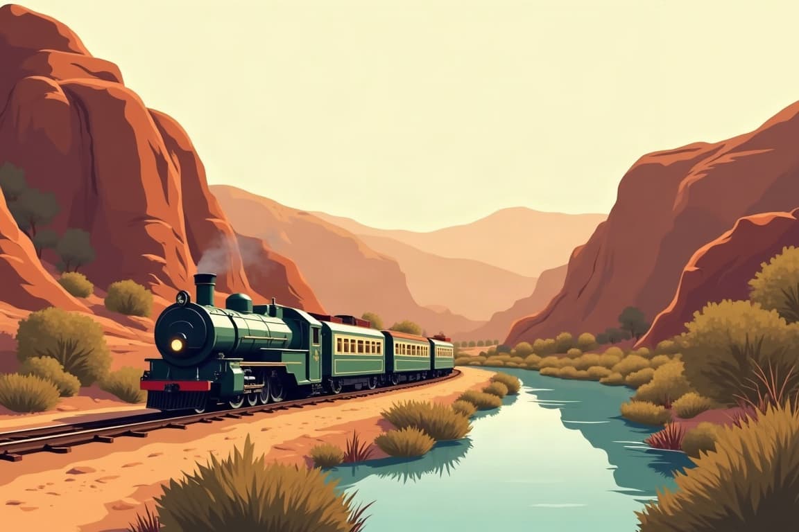 Illustration of South Australia Steam Safari 2026