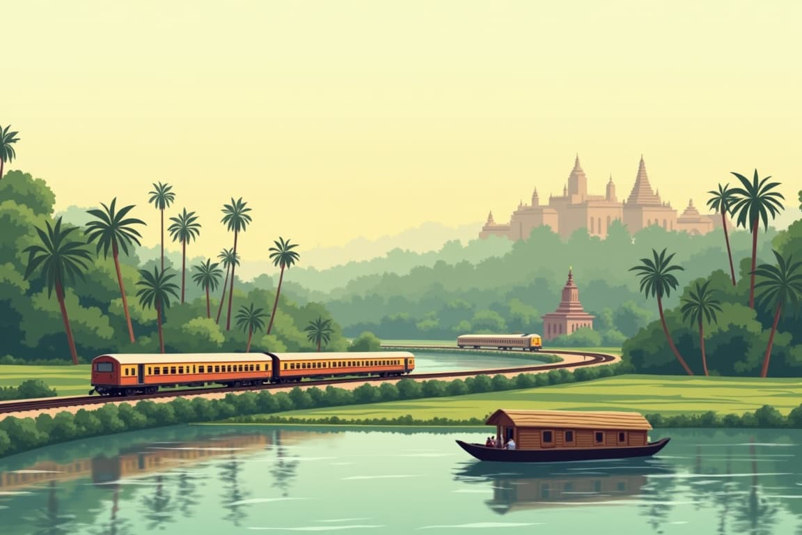 Illustration of South India Highlights
