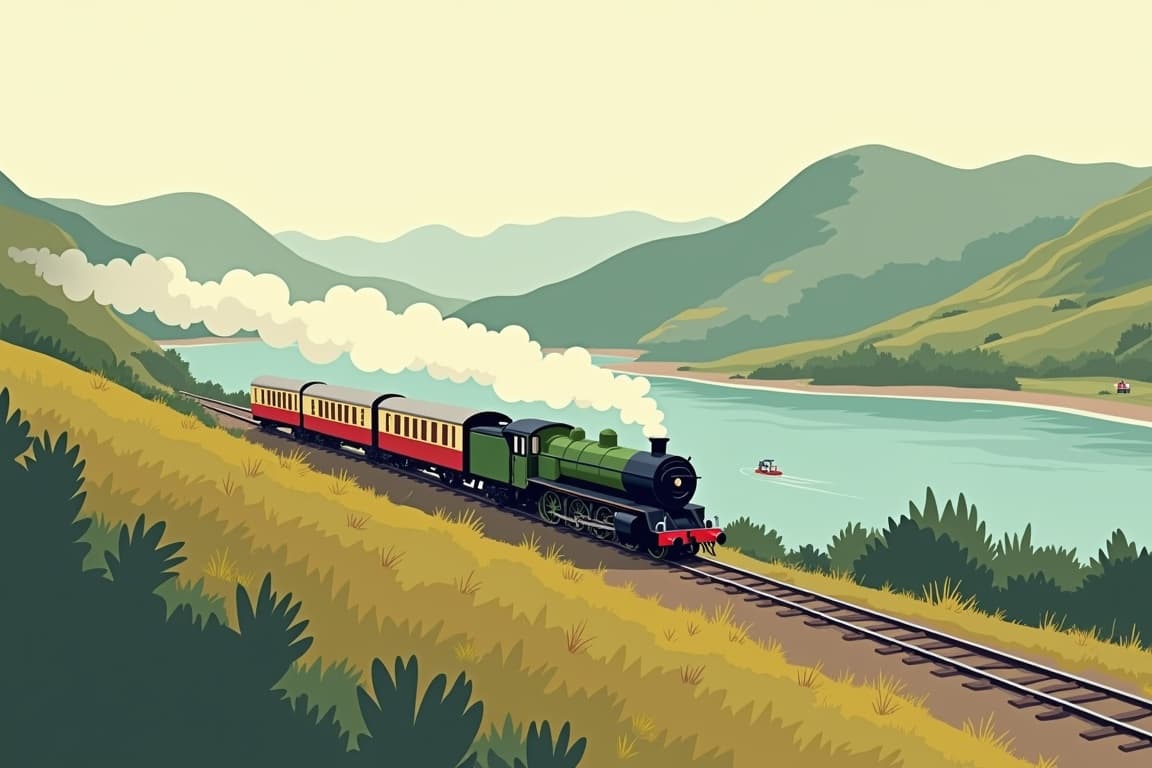 Illustration of South Wales by Steam