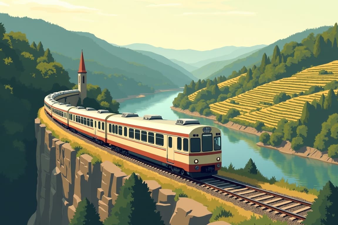 Illustration of South West Germany
