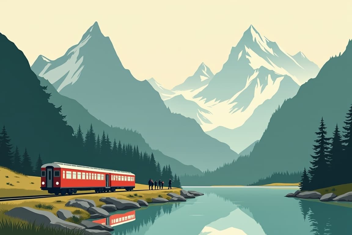 Illustration of Spencer Lake Hike