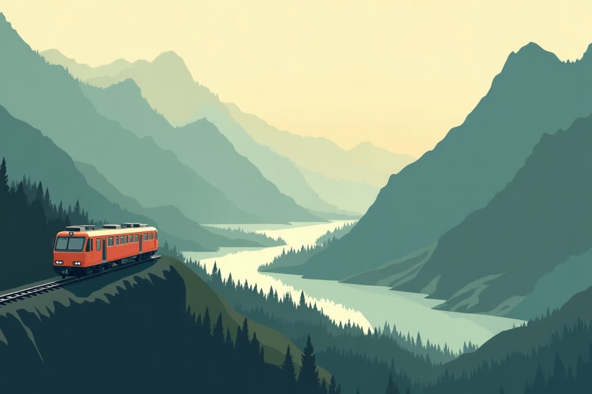 Illustration of Springtime in Georgia and Armenia