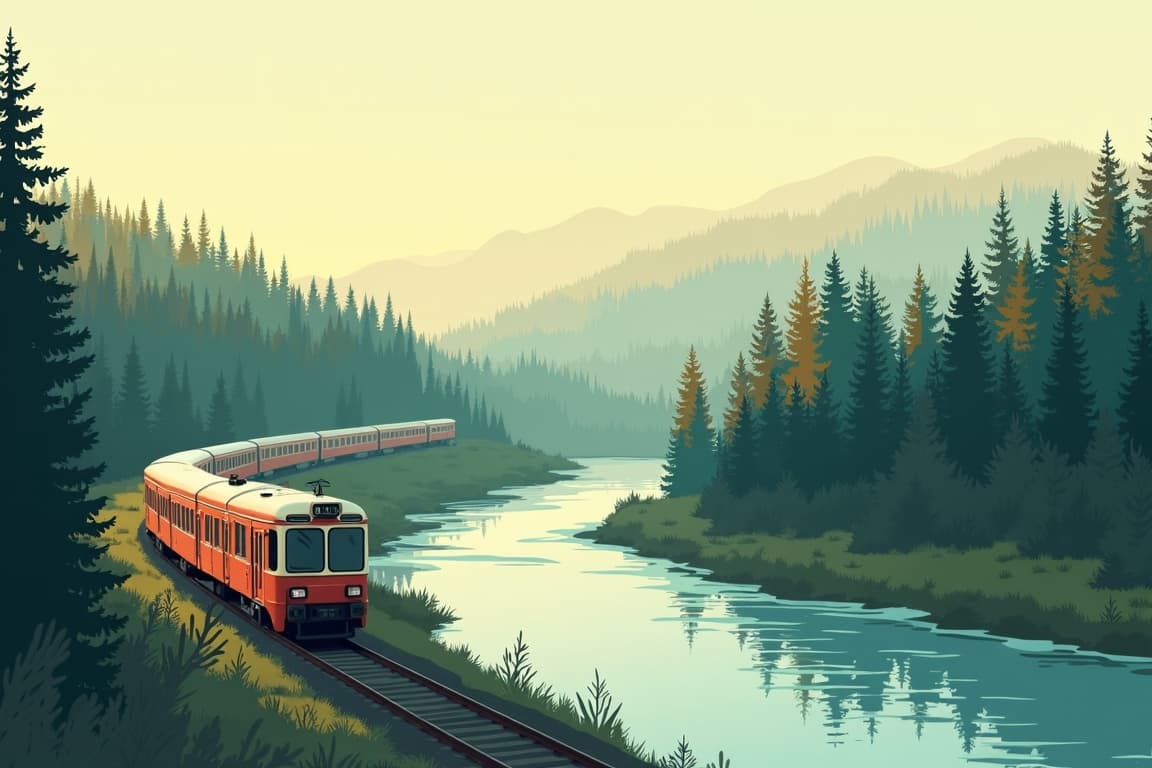 Illustration of Stockholm & Lapland Railway