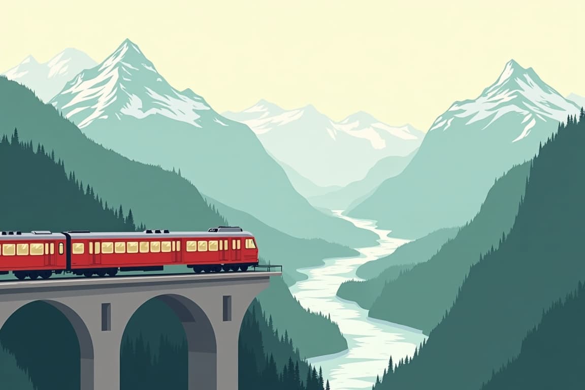 Illustration of Swiss Gems to Basel