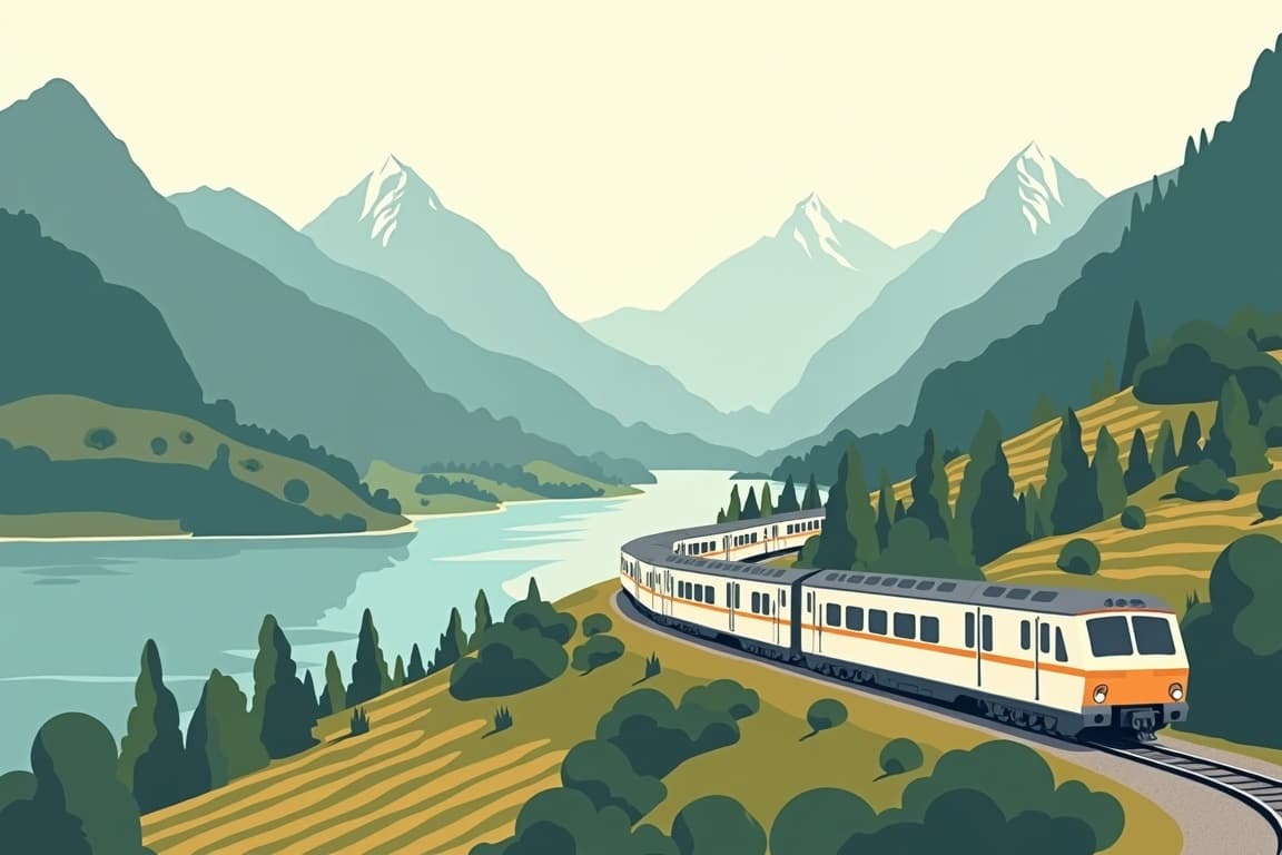 Illustration of Swiss Panorama Express