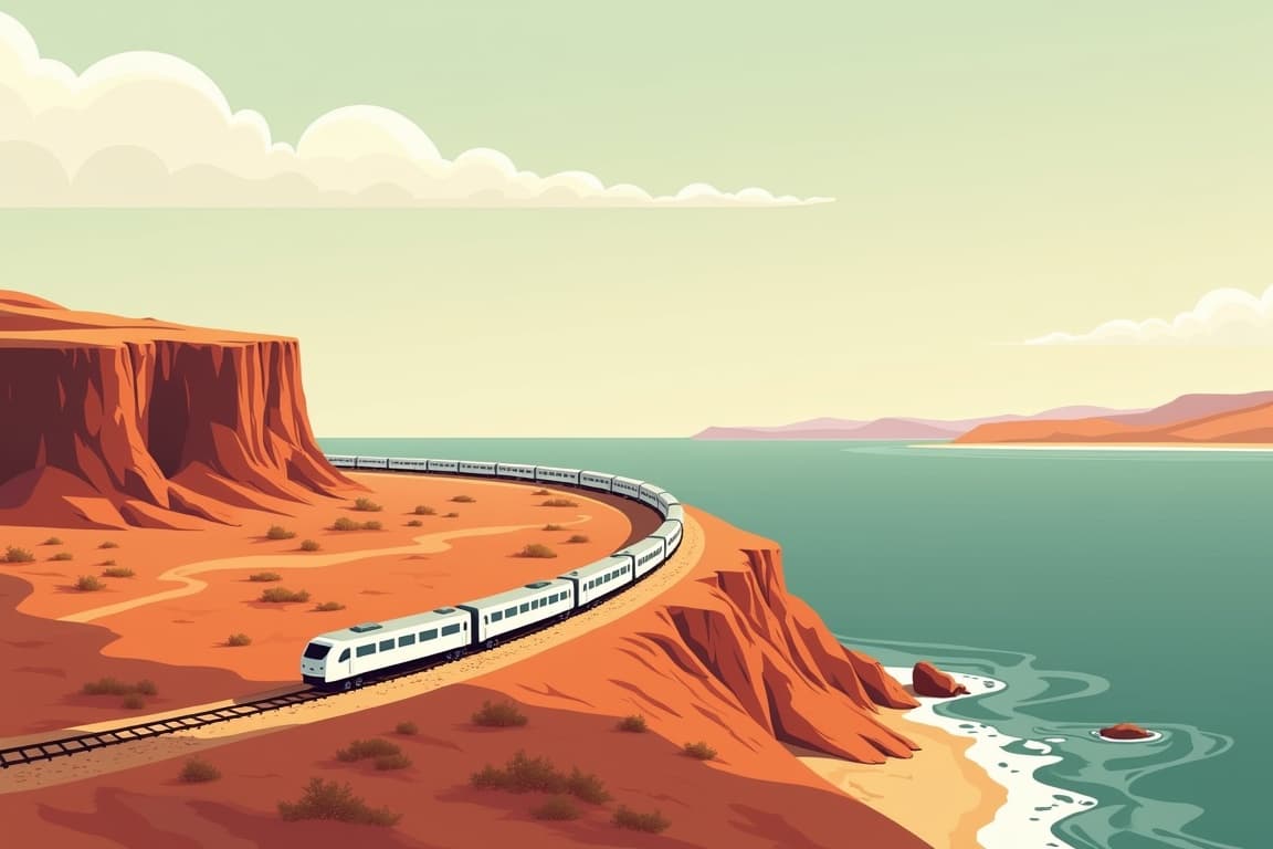 Illustration of Sydney to Darwin