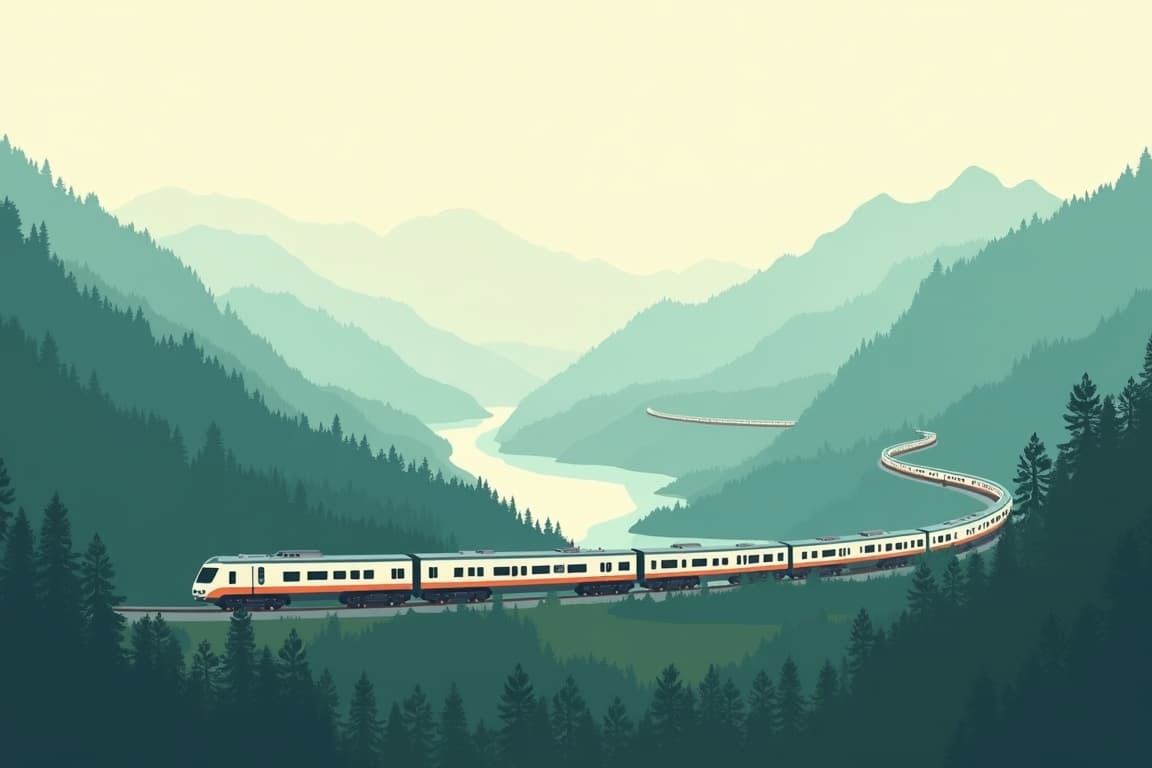 Illustration of Taiwan by Rail