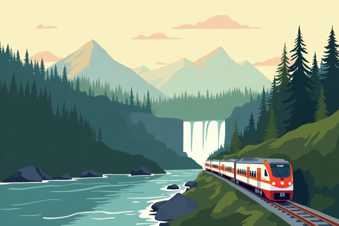 Illustration of The Canadian Adventurer: Westbound