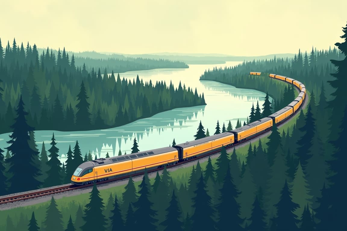 Illustration of The Canadian Nostalgic: Westbound