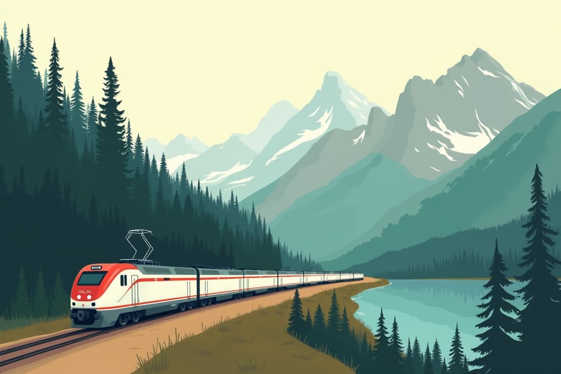 Illustration of The Canadian Prestige: Westbound