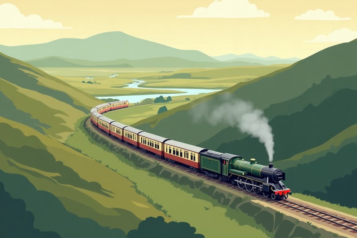 Illustration of The Coast to Coast Express