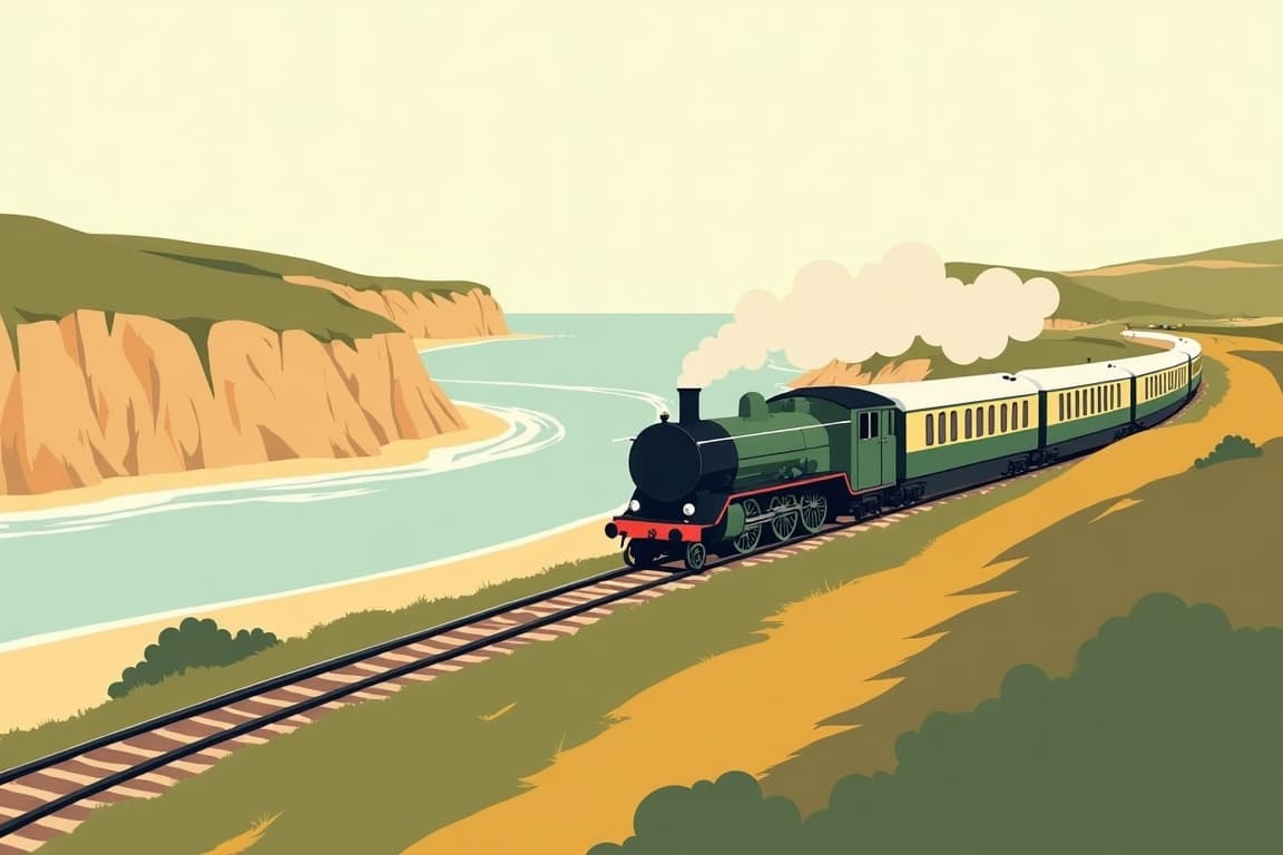 Illustration of The Dorset Coast Express