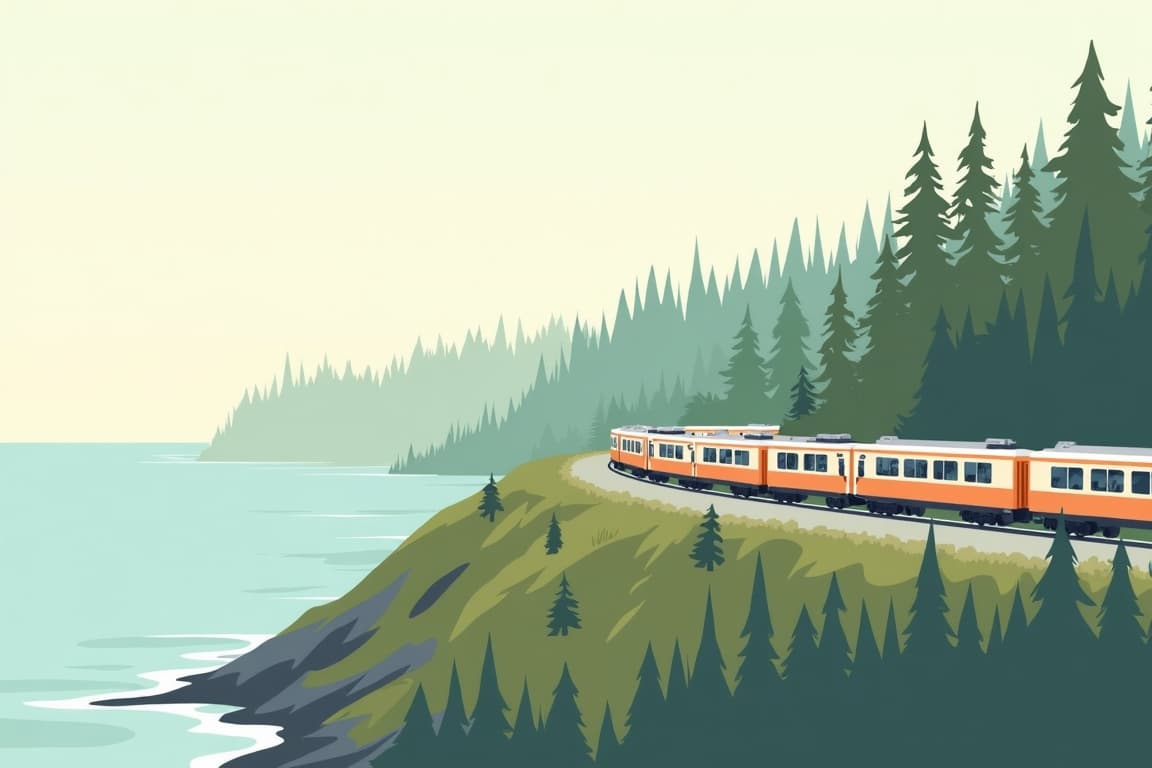 Illustration of The Easter Train