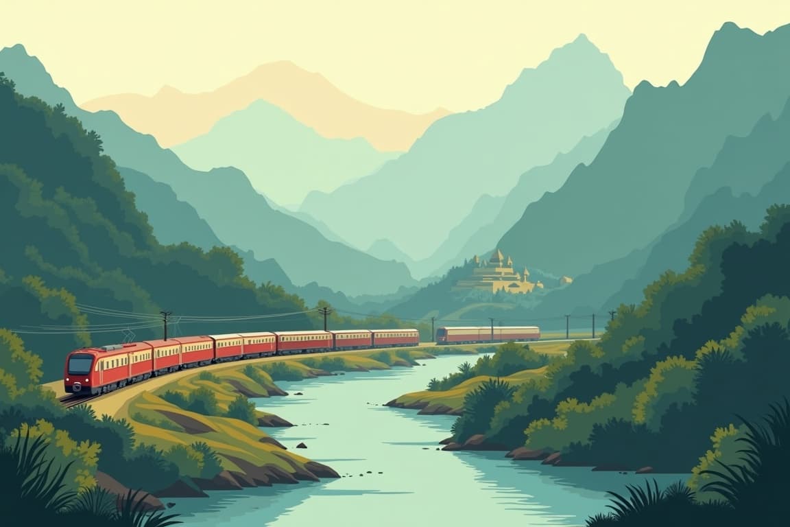 Illustration of The First Class Machu Picchu Train
