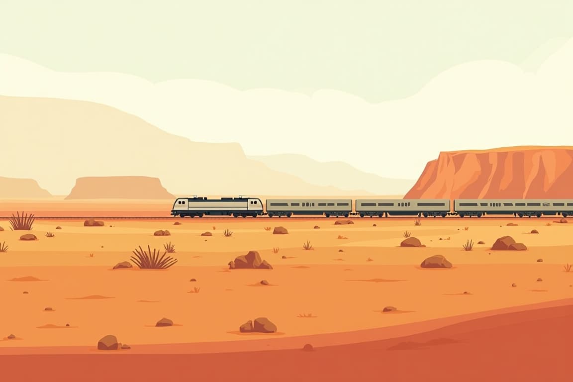 Illustration of The Ghan