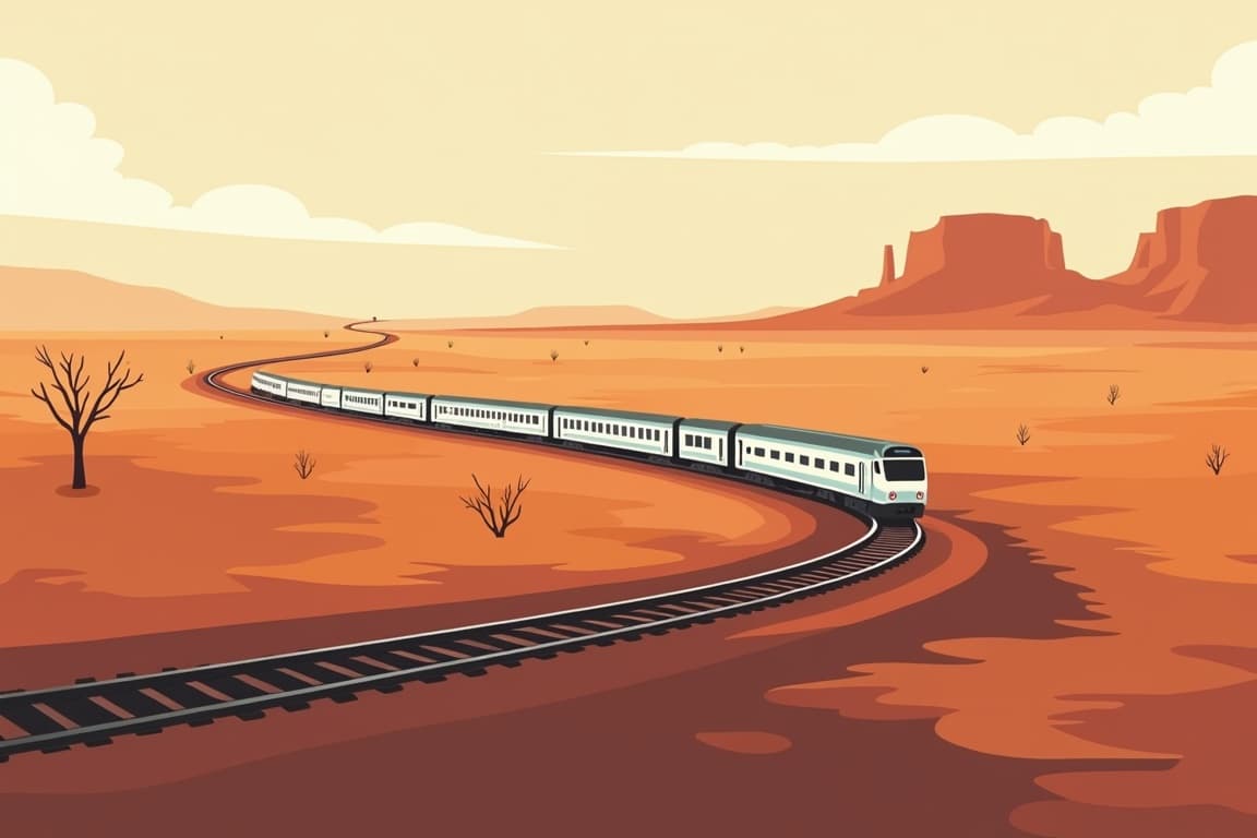 Illustration of The Ghan