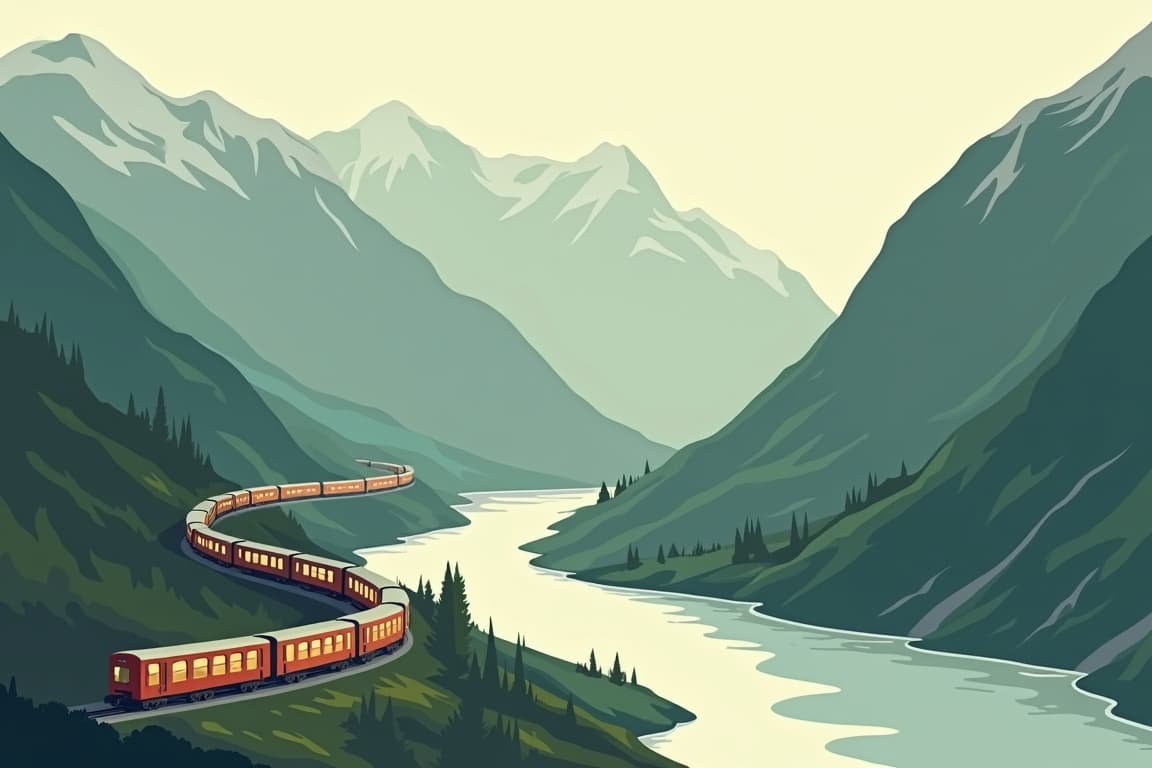 Illustration of The Golden Train