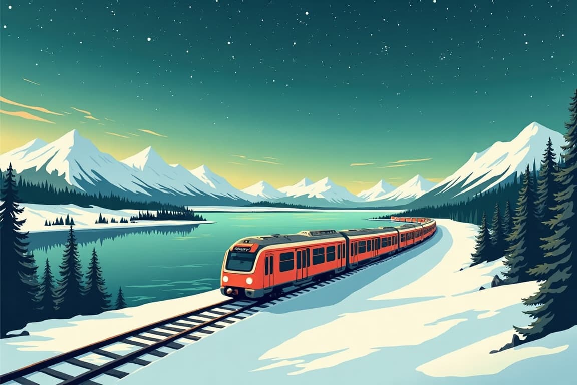 Illustration of The Northern Lights