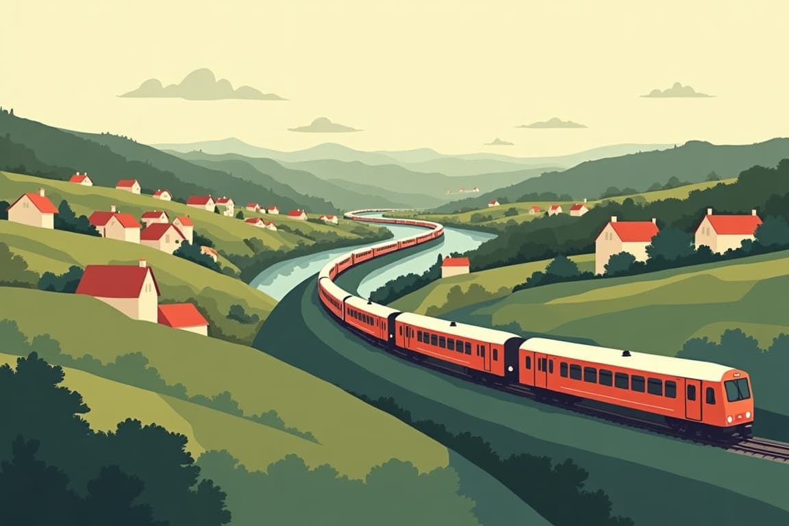 Illustration of The Railways Around Bilbao