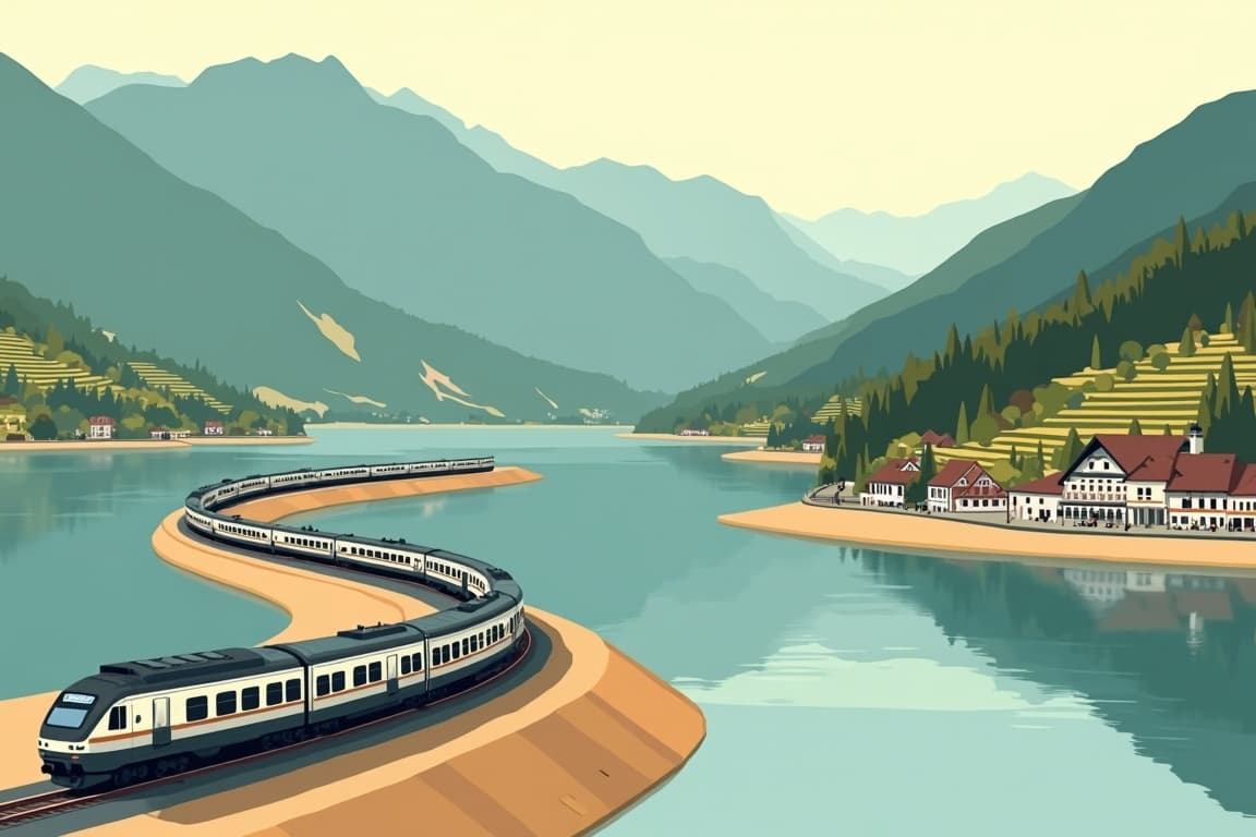Illustration of The Swiss Riviera