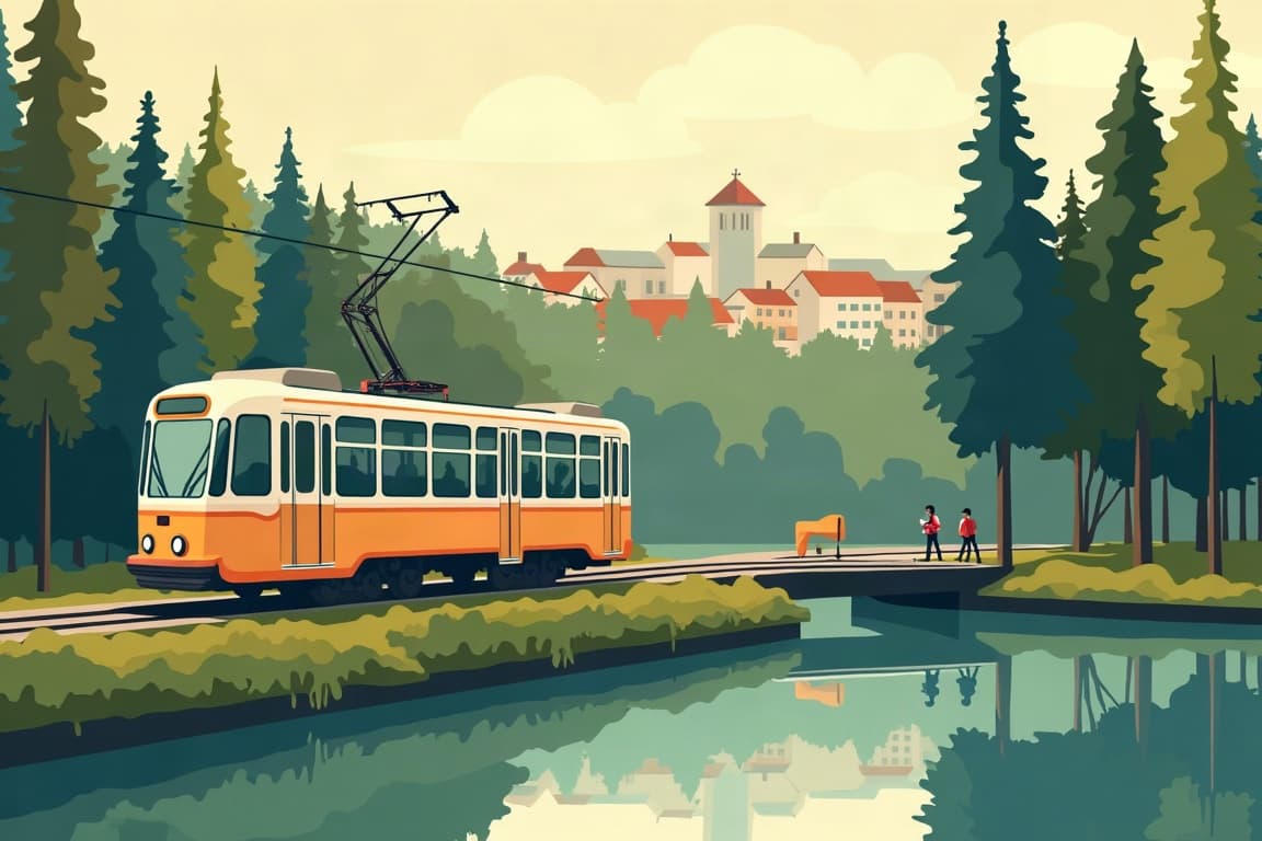 Illustration of Timeless Trams in Berlin 2027