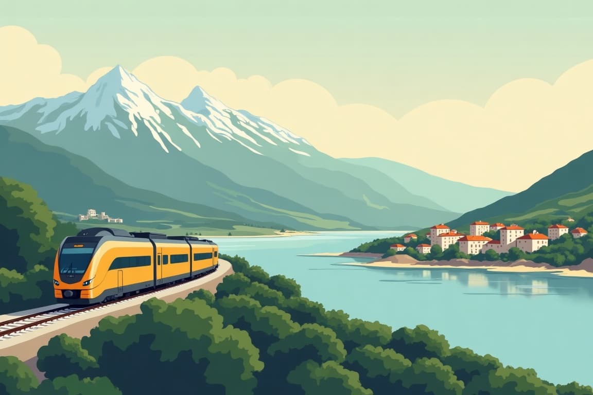 Illustration of Top to Toe of Italy