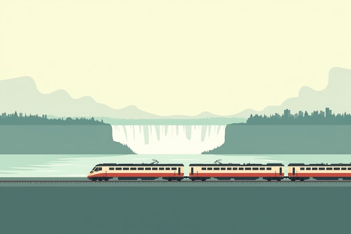 Illustration of Toronto, Montreal, and Quebec City