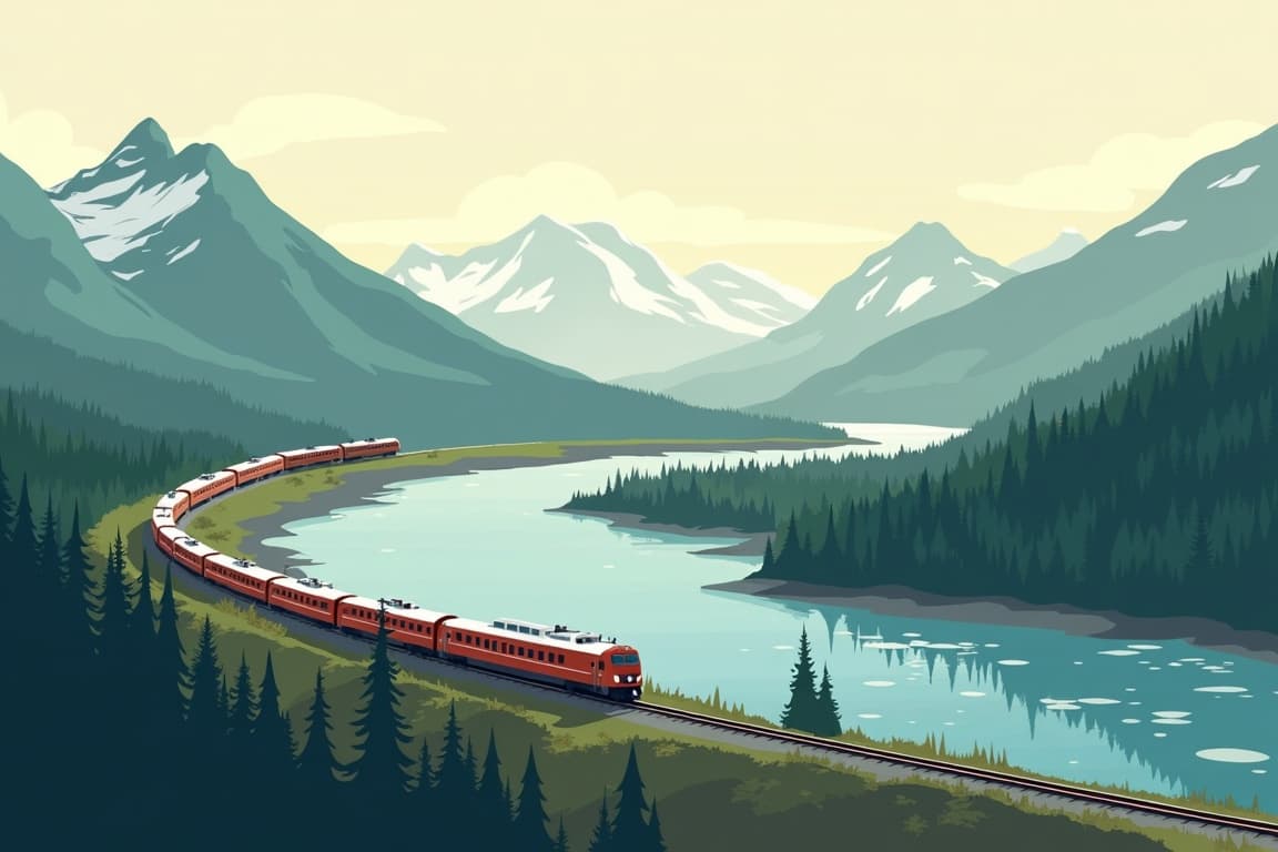 Illustration of Tour Alaska by Rail