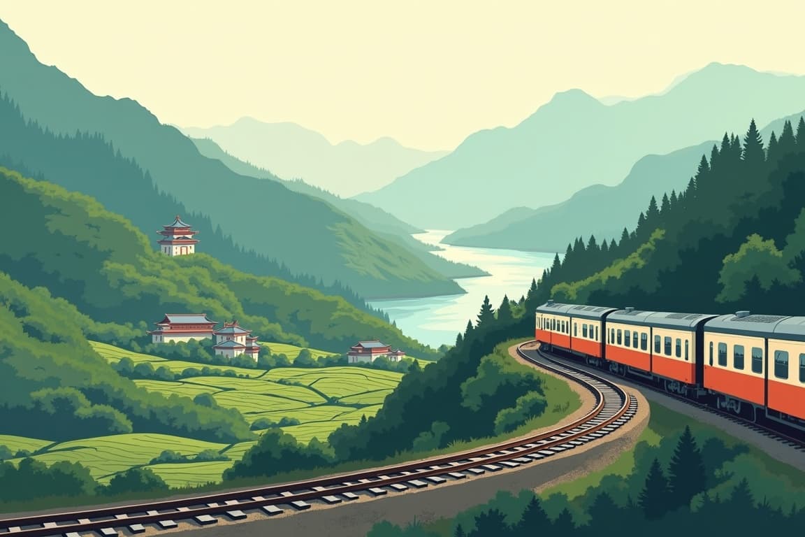 Illustration of Tour Taiwan by Train