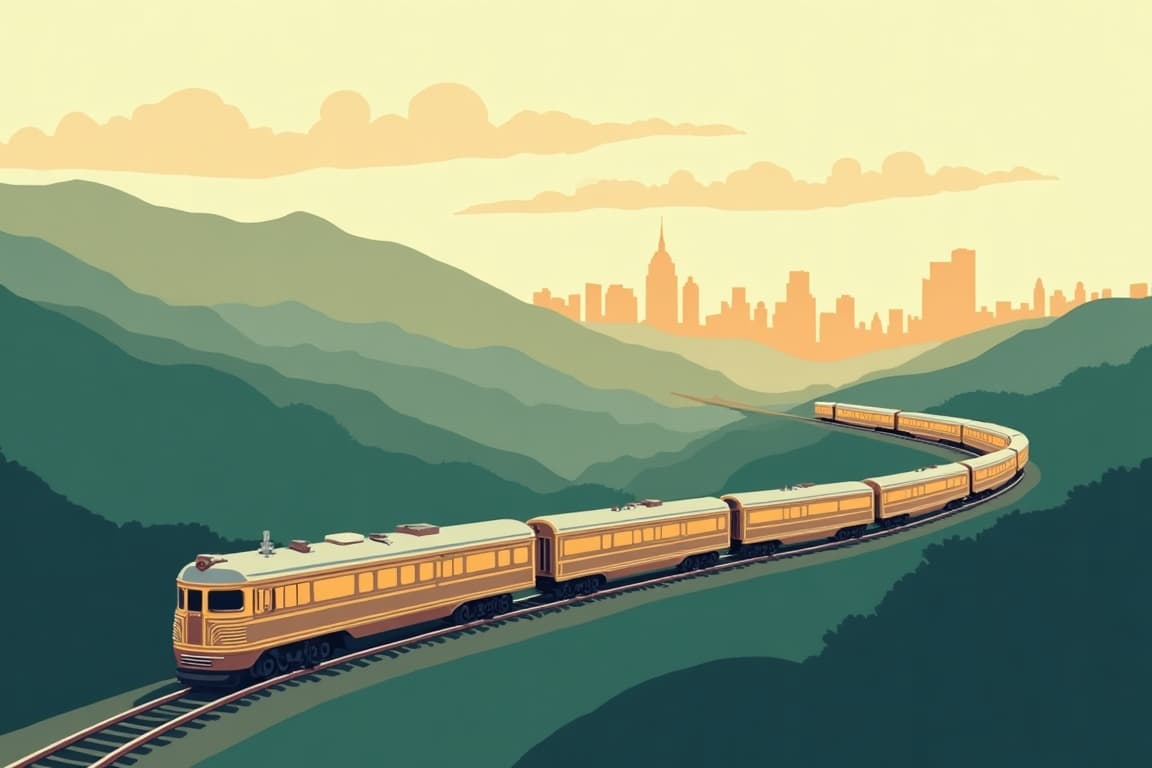 Illustration of Tracks of the Deep South
