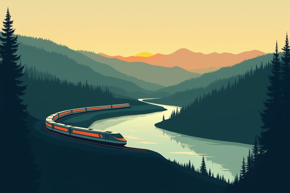 Illustration of Train Lover's Dream: Circle Tour
