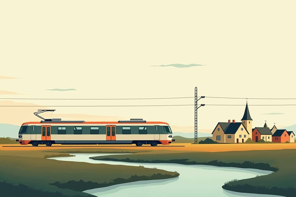 Illustration of Train tour of Denmark