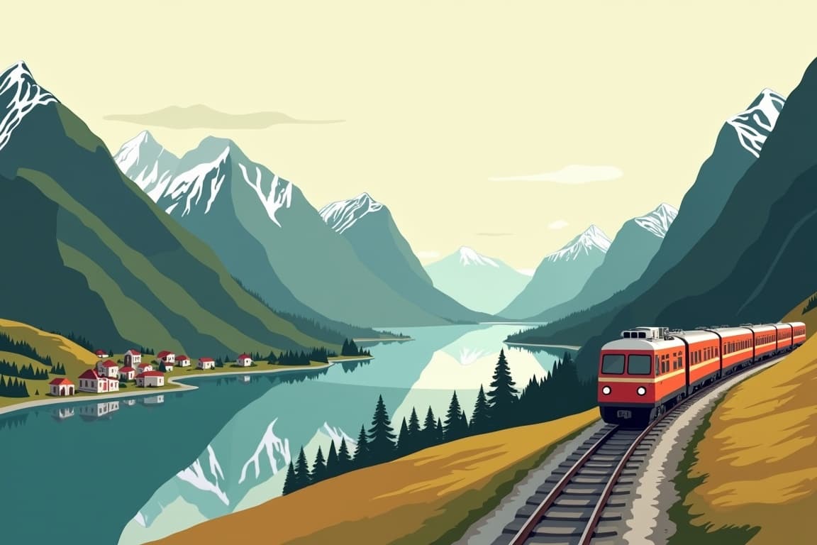 Illustration of Travelzoo: Norway in a Nutshell