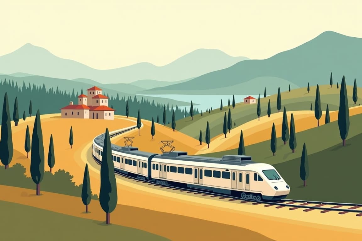 Illustration of Tuscany in Detail