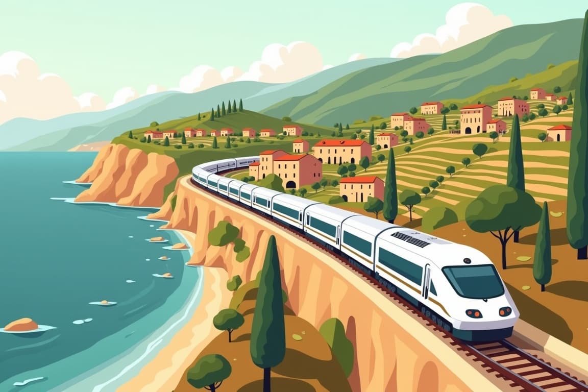 Illustration of Tuscany Rail-Drive Holiday