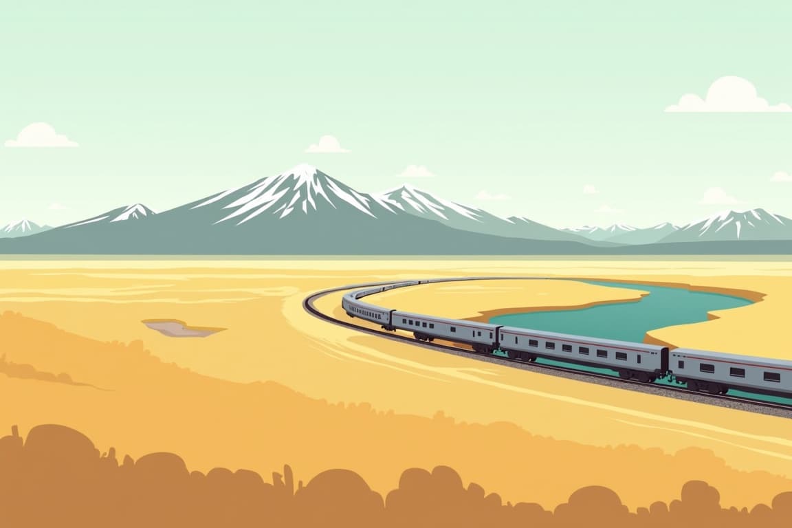 Illustration of USA and Canada Rail Experience