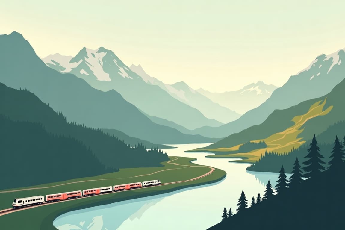 Illustration of Valais Walking Holiday