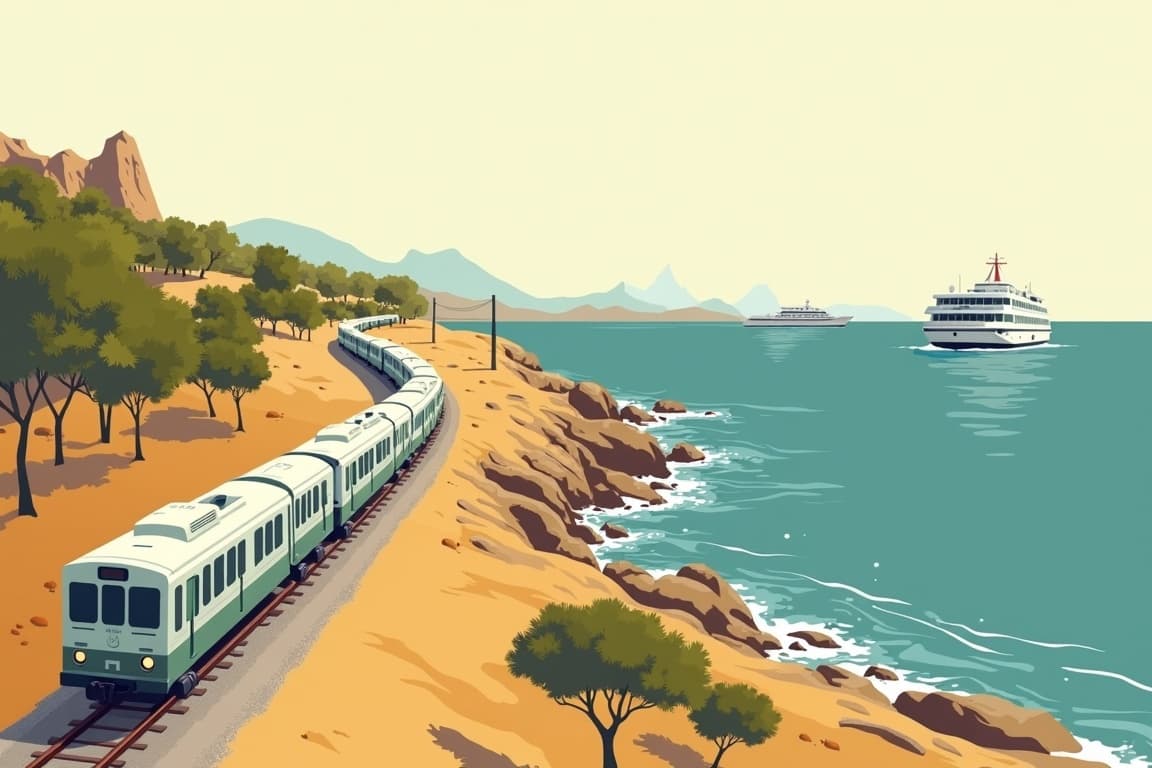 Illustration of Valencia and Mallorca