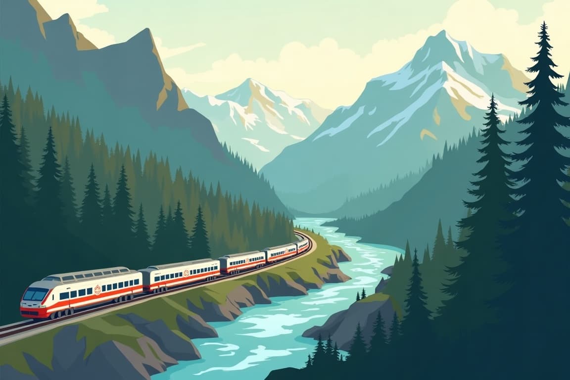 Illustration of Vancouver to the Peaks