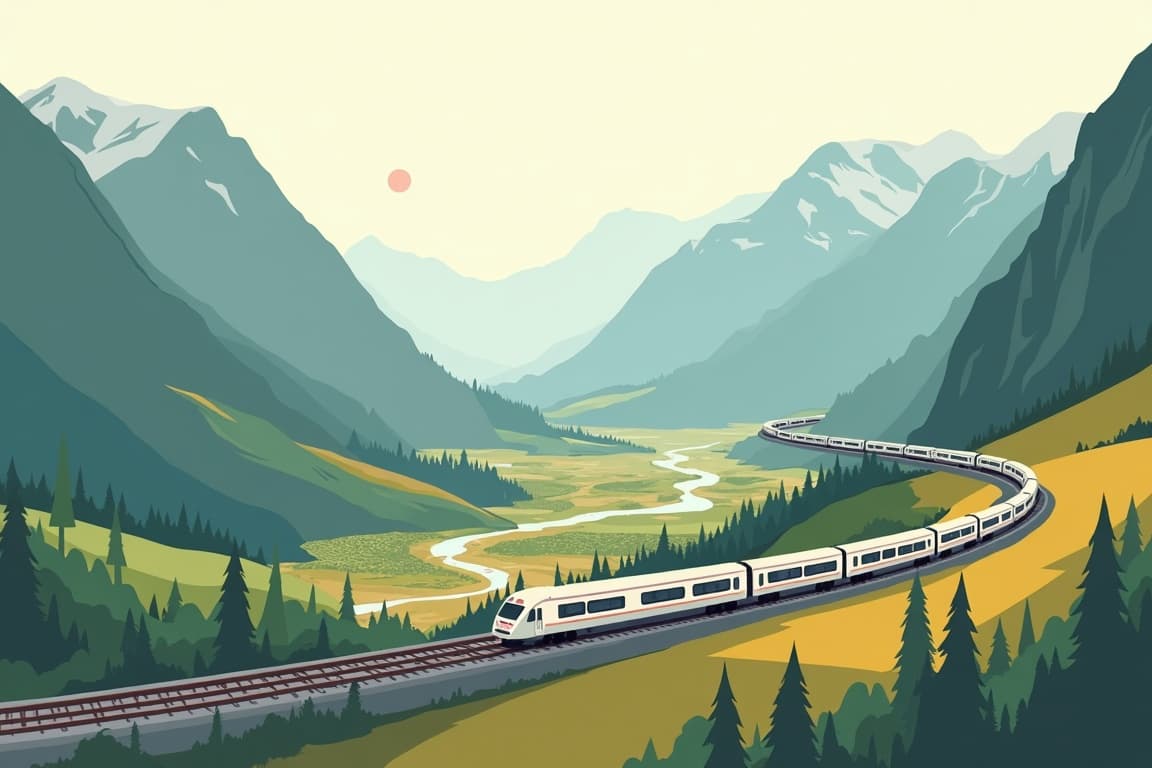 Illustration of Venice via the Brenner Pass