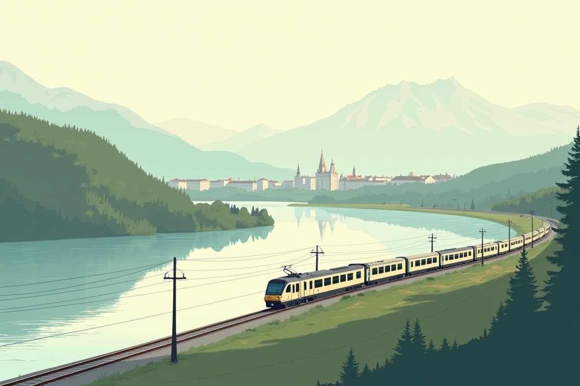 Illustration of Vienna, Salzburg, and Venice