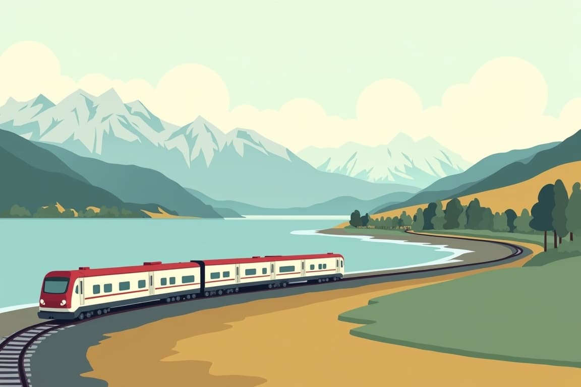 Illustration of Vienna via Lake Constance