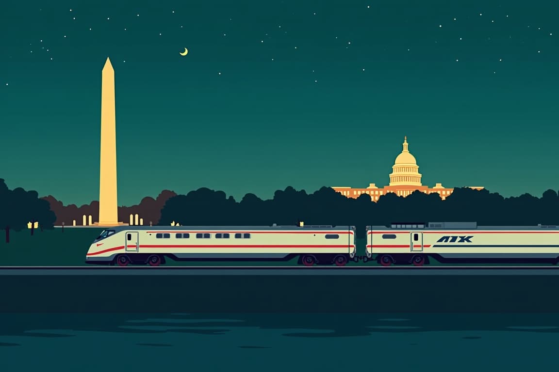 Illustration of Washington DC and New Orleans