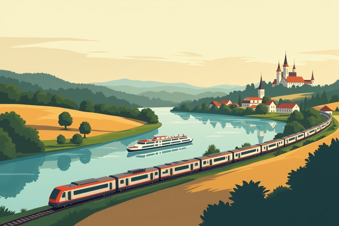 Illustration of Waterways of Alsace & Lorraine