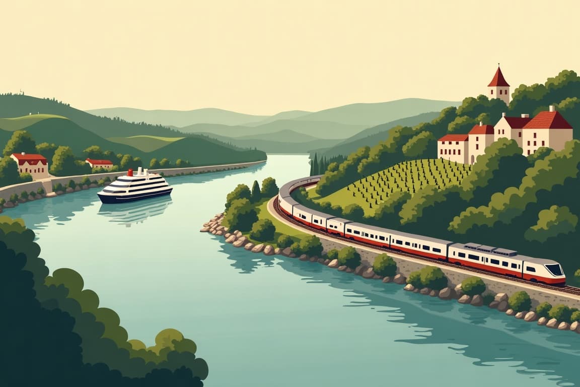 Illustration of Waterways of France