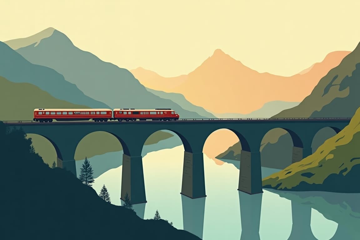 Illustration of Western Scenic Wonders