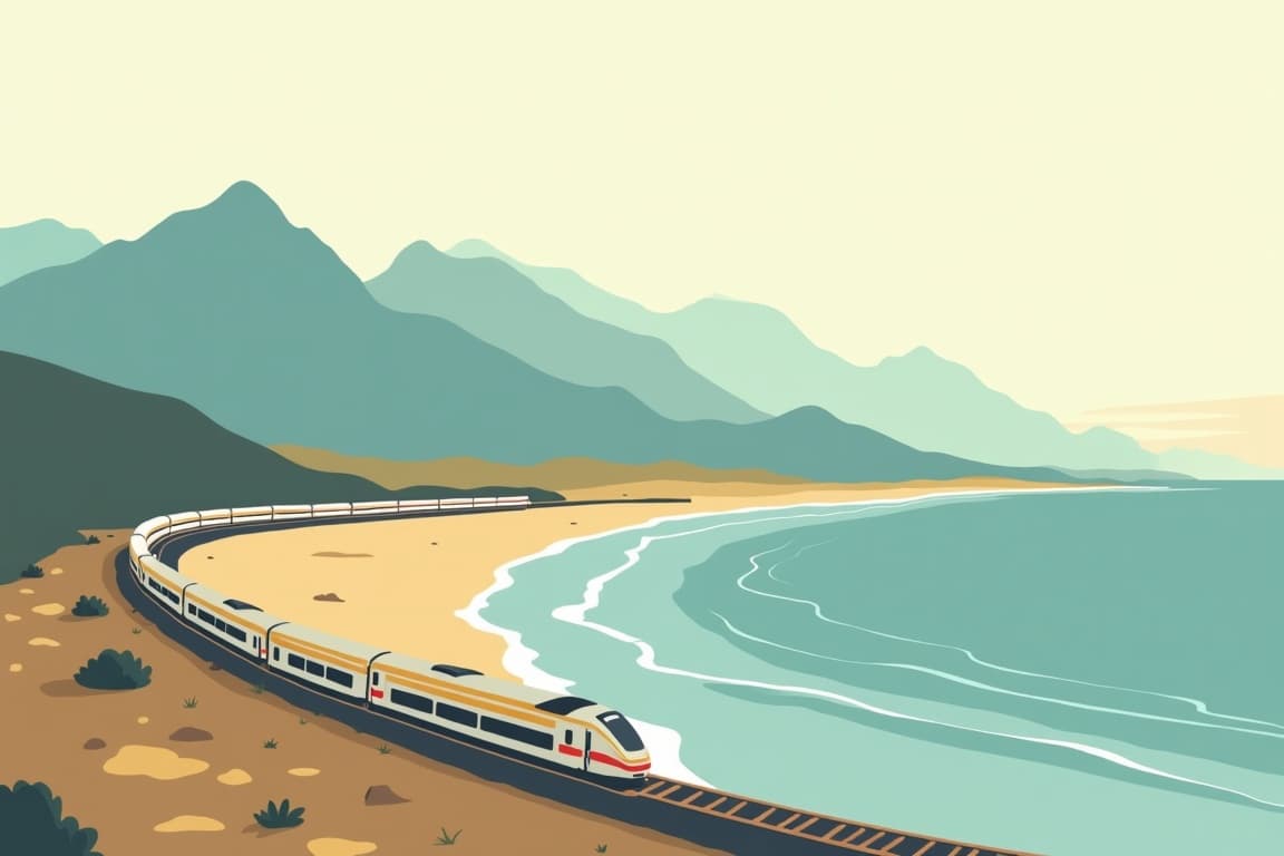 Illustration of Western USA and Canada Journey
